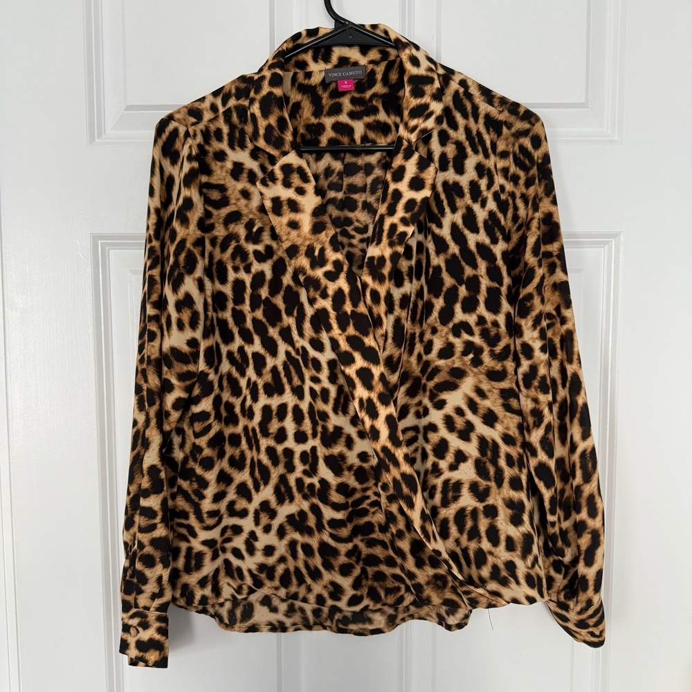 Vince Camuto Leopard Print Blouse